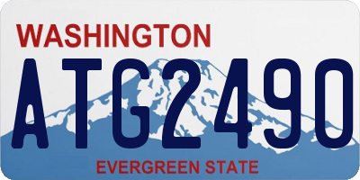 WA license plate ATG2490