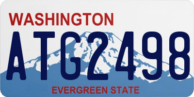 WA license plate ATG2498