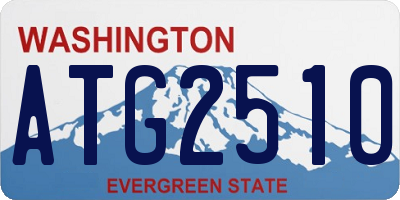 WA license plate ATG2510