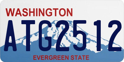 WA license plate ATG2512