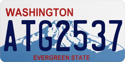 WA license plate ATG2537