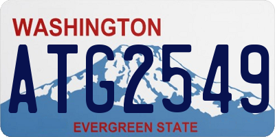 WA license plate ATG2549