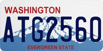 WA license plate ATG2560
