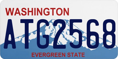 WA license plate ATG2568