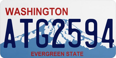 WA license plate ATG2594