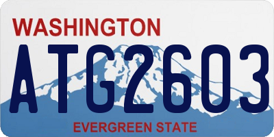 WA license plate ATG2603