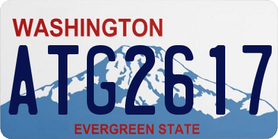 WA license plate ATG2617