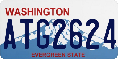 WA license plate ATG2624