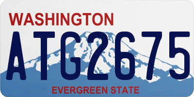 WA license plate ATG2675