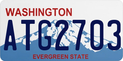 WA license plate ATG2703