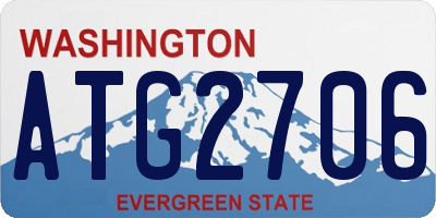 WA license plate ATG2706