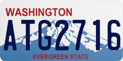 WA license plate ATG2716