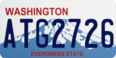 WA license plate ATG2726