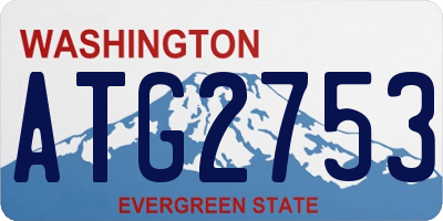 WA license plate ATG2753