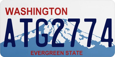 WA license plate ATG2774