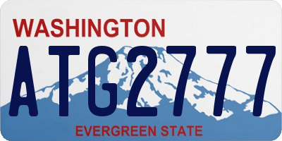 WA license plate ATG2777