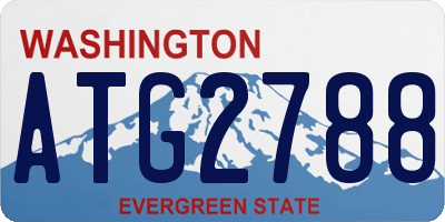 WA license plate ATG2788