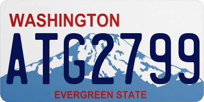 WA license plate ATG2799