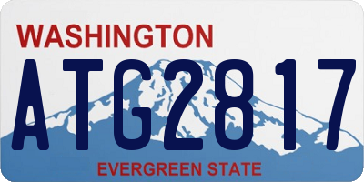 WA license plate ATG2817