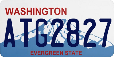 WA license plate ATG2827