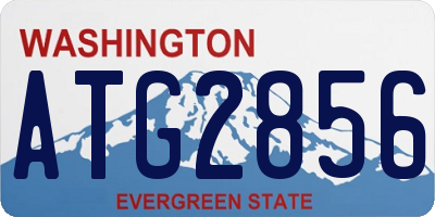 WA license plate ATG2856