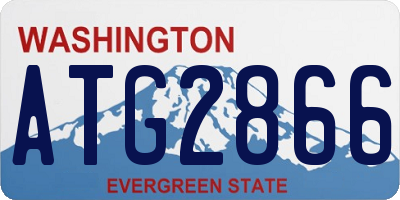 WA license plate ATG2866