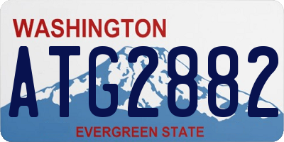 WA license plate ATG2882