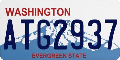 WA license plate ATG2937