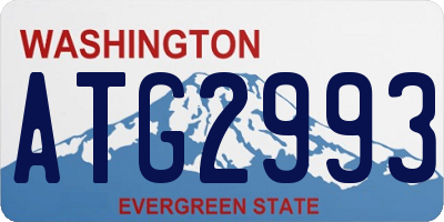 WA license plate ATG2993