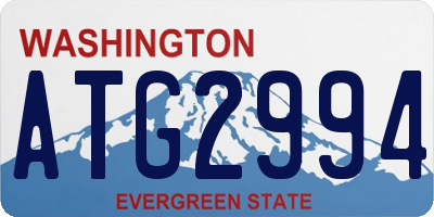WA license plate ATG2994