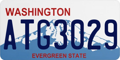 WA license plate ATG3029