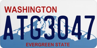 WA license plate ATG3047