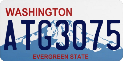WA license plate ATG3075