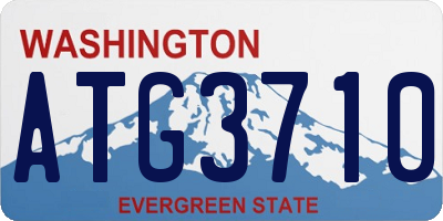 WA license plate ATG3710