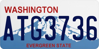 WA license plate ATG3736