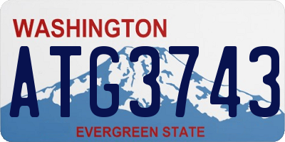 WA license plate ATG3743
