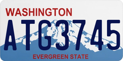 WA license plate ATG3745