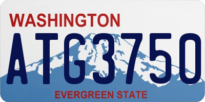 WA license plate ATG3750
