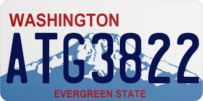 WA license plate ATG3822