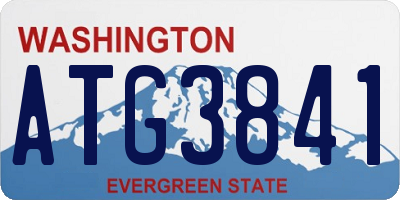 WA license plate ATG3841