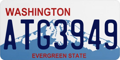 WA license plate ATG3949