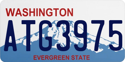 WA license plate ATG3975