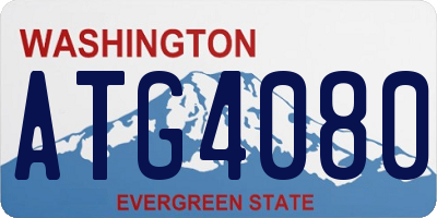 WA license plate ATG4080