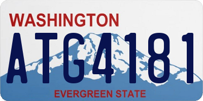 WA license plate ATG4181