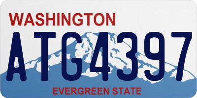 WA license plate ATG4397