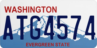 WA license plate ATG4574