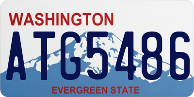 WA license plate ATG5486