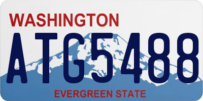 WA license plate ATG5488