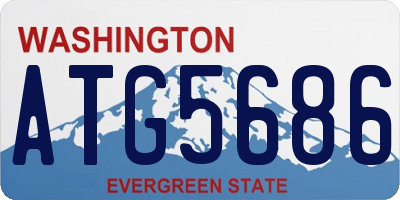 WA license plate ATG5686