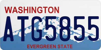 WA license plate ATG5855
